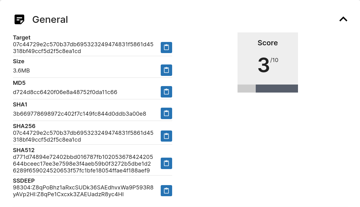 malware fingerprinting
